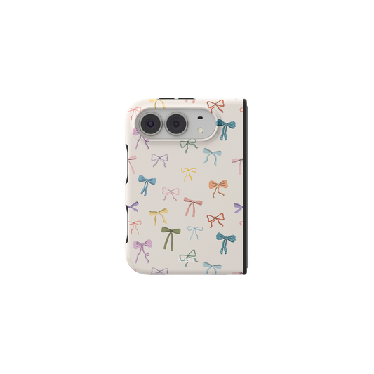 Ribbon Row | Ivory Bow iPhone Case