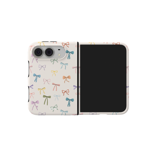 Ribbon Row | Ivory Bow iPhone Case