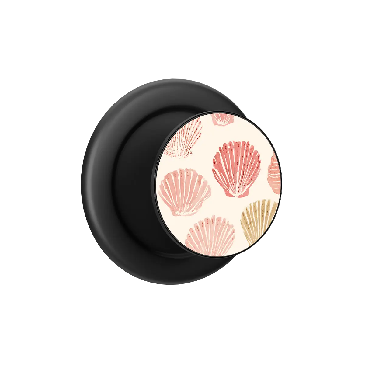 Sunwashed Shells | Pink Seashell Print MagSafe Phone Grip