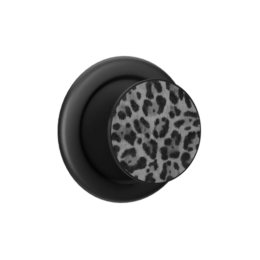 Lunar Roar | Gray Cheetah Print MagSafe Phone Grip