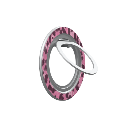 Wild Fuchsia | Pink Cheetah Print MagSafe Ring Stand