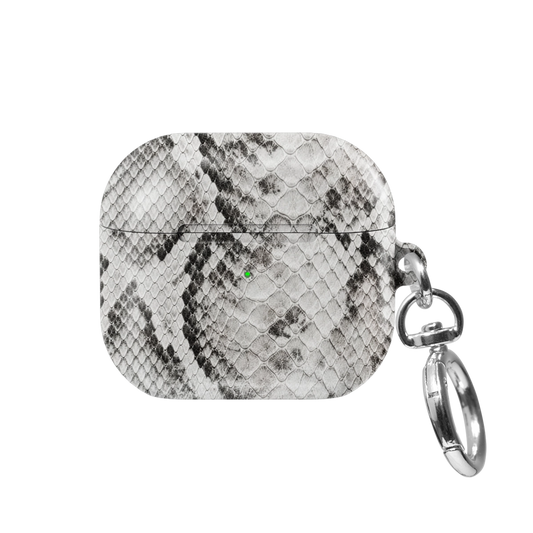 Smoke Scale | Grey Snakeskin AirPods Case