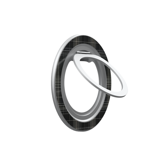Midnight Tartan | Black Plaid MagSafe Ring Stand