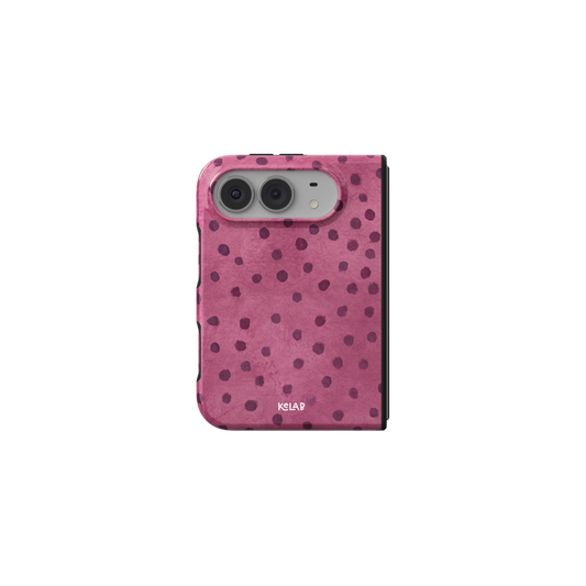 Rosehush | Pink Watercolor Polka Dot iPhone Case