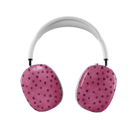 Rosehush | Pink Watercolor Polka Dot AirPods Max Case