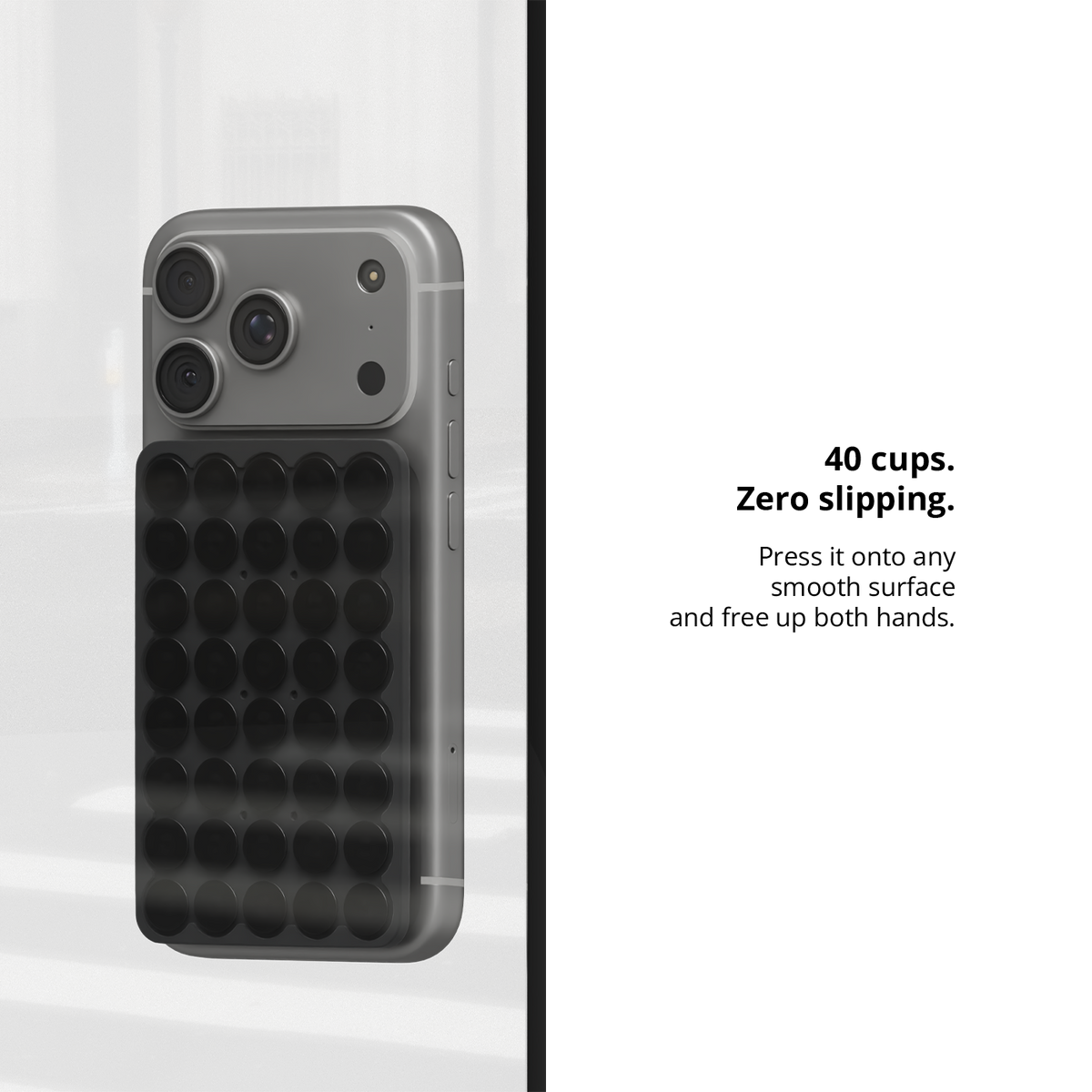 Inkwell | Black Bendable Suction Cup Phone Holder