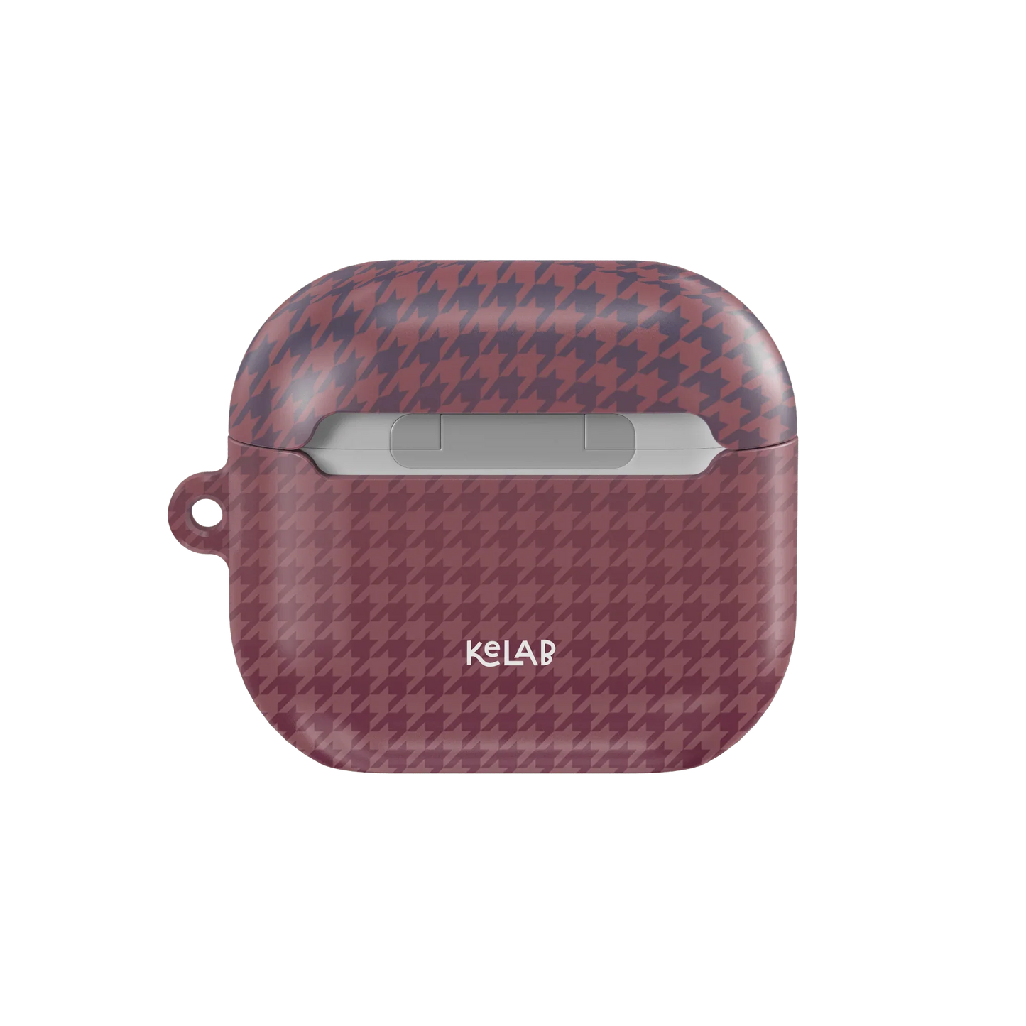 Blush Weave | Pink Houndstooth AirPods Case - KELAB