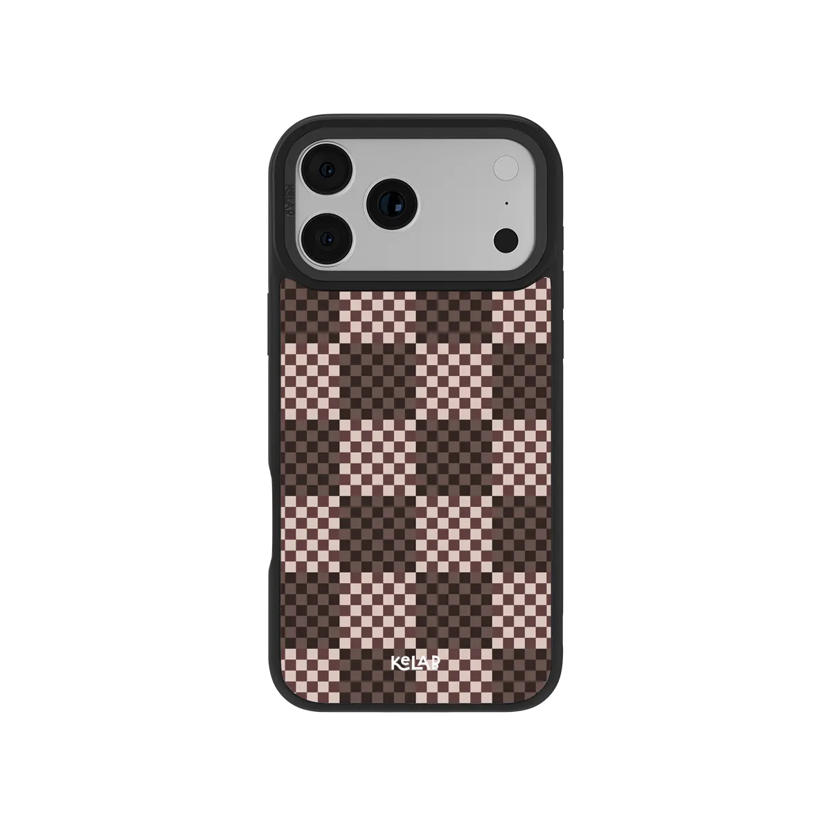 Bourbon | Brown Checkerboard iPhone Case