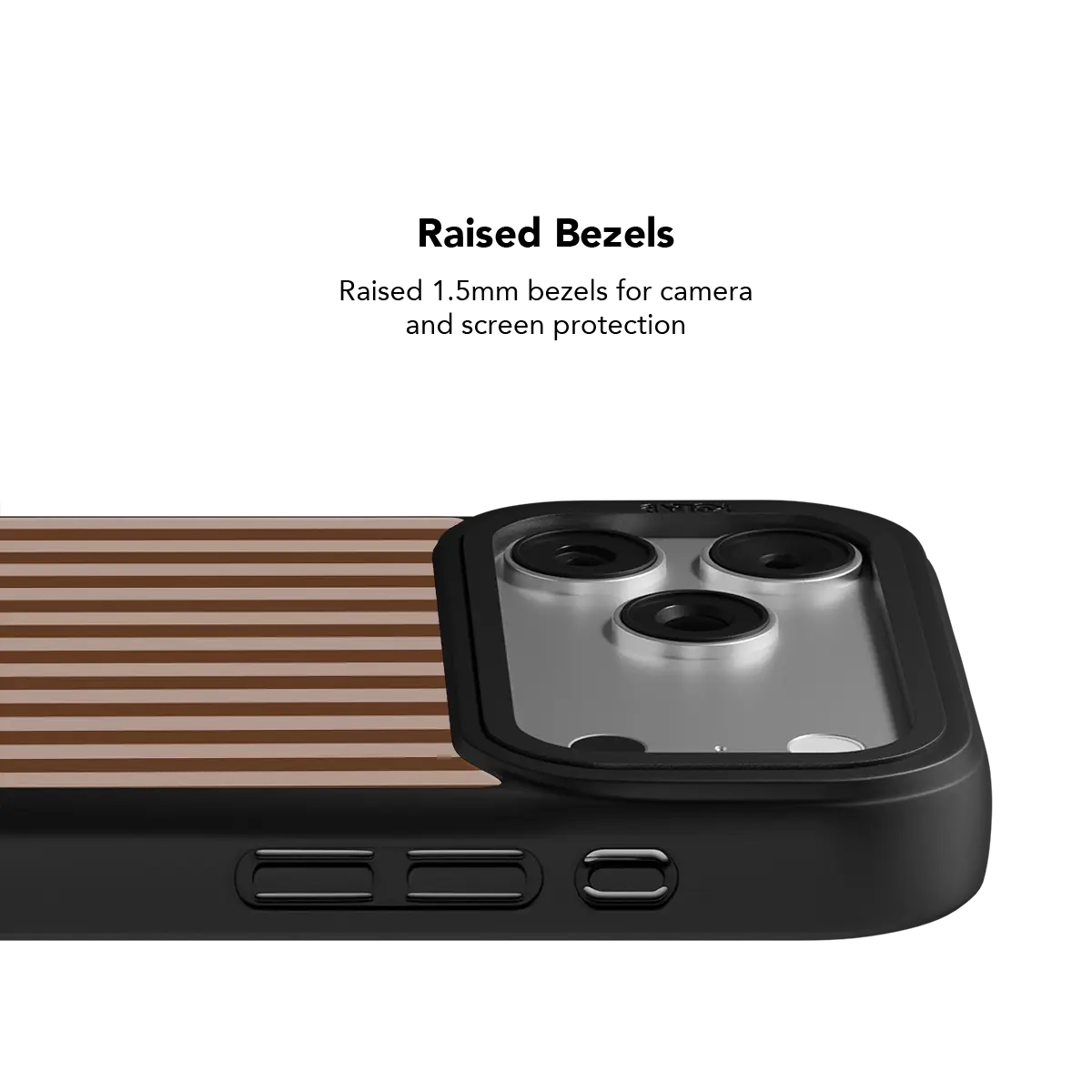 Striped KELAB iPhone Case Bold MagSafe vertical stripe pattern design with precision-fit cutouts