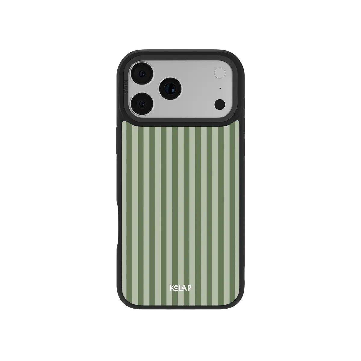 KELAB Samsung Galaxy case, olive and sage green vertical stripe (placeholder image)