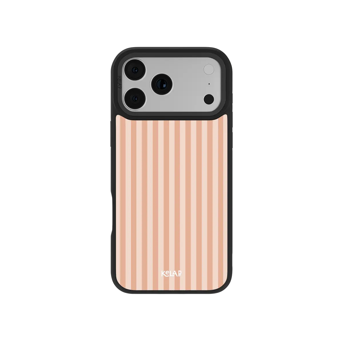 KELAB Samsung Galaxy case, apricot and blush peach vertical stripe (placeholder image)