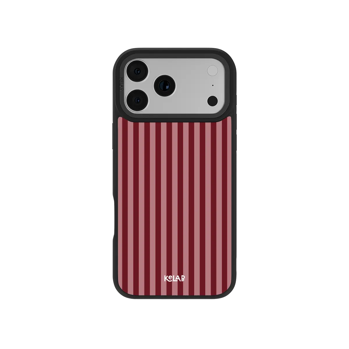 KELAB Samsung Galaxy case, burgundy and dusty rose vertical stripe (placeholder image)