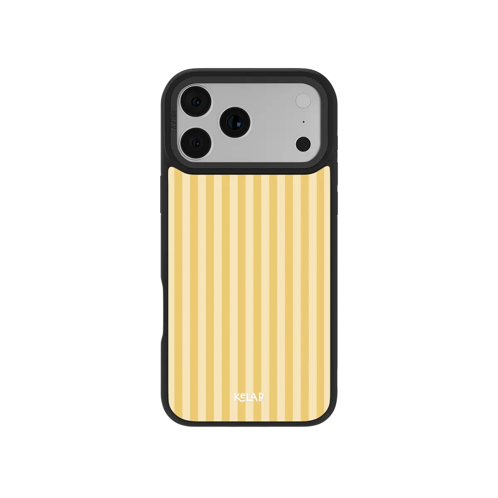 KELAB Samsung Galaxy case, vanilla and buttercream yellow vertical stripe (placeholder image)