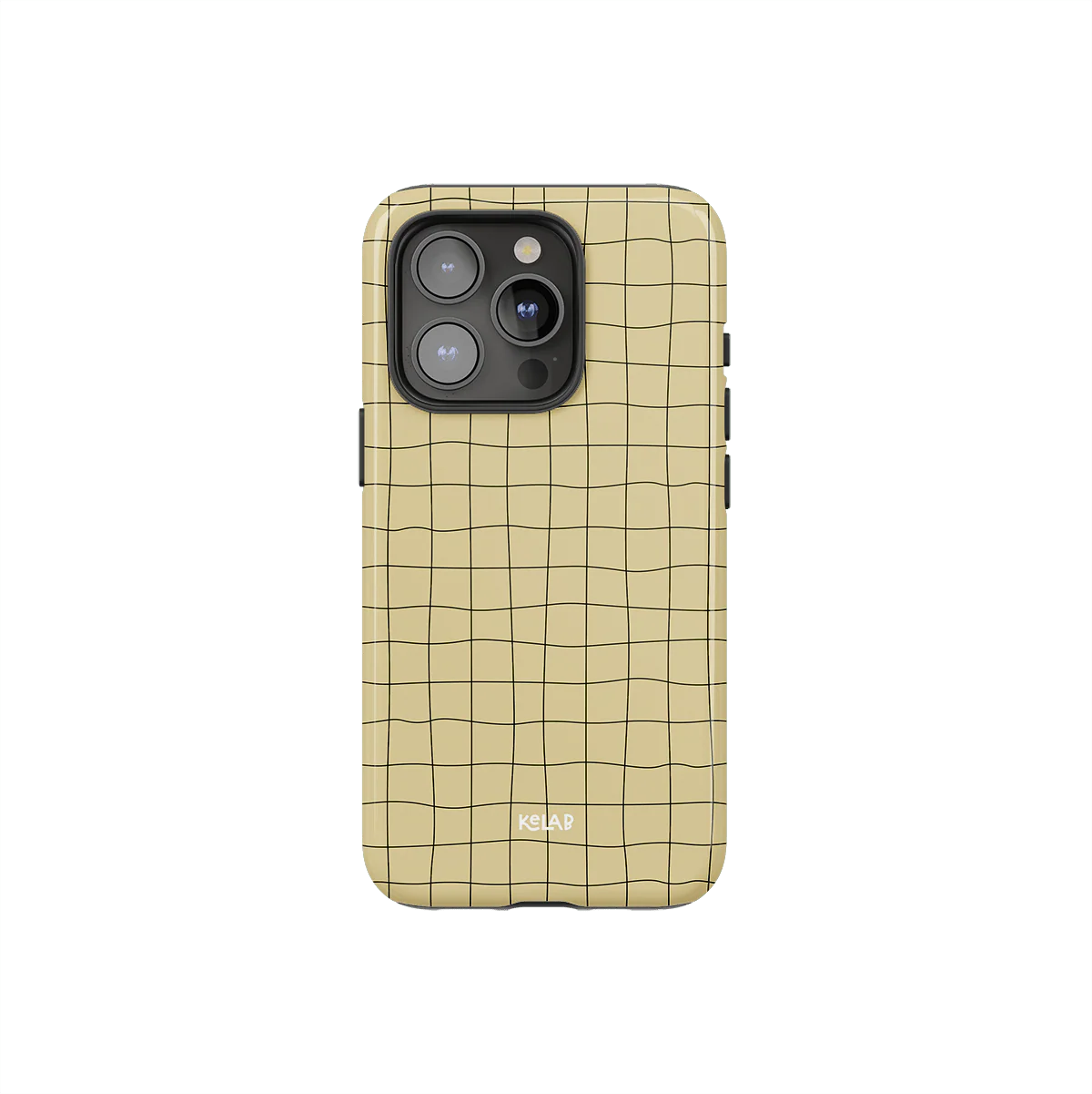 Subtle Striped Phone Case – Yellow Pastel