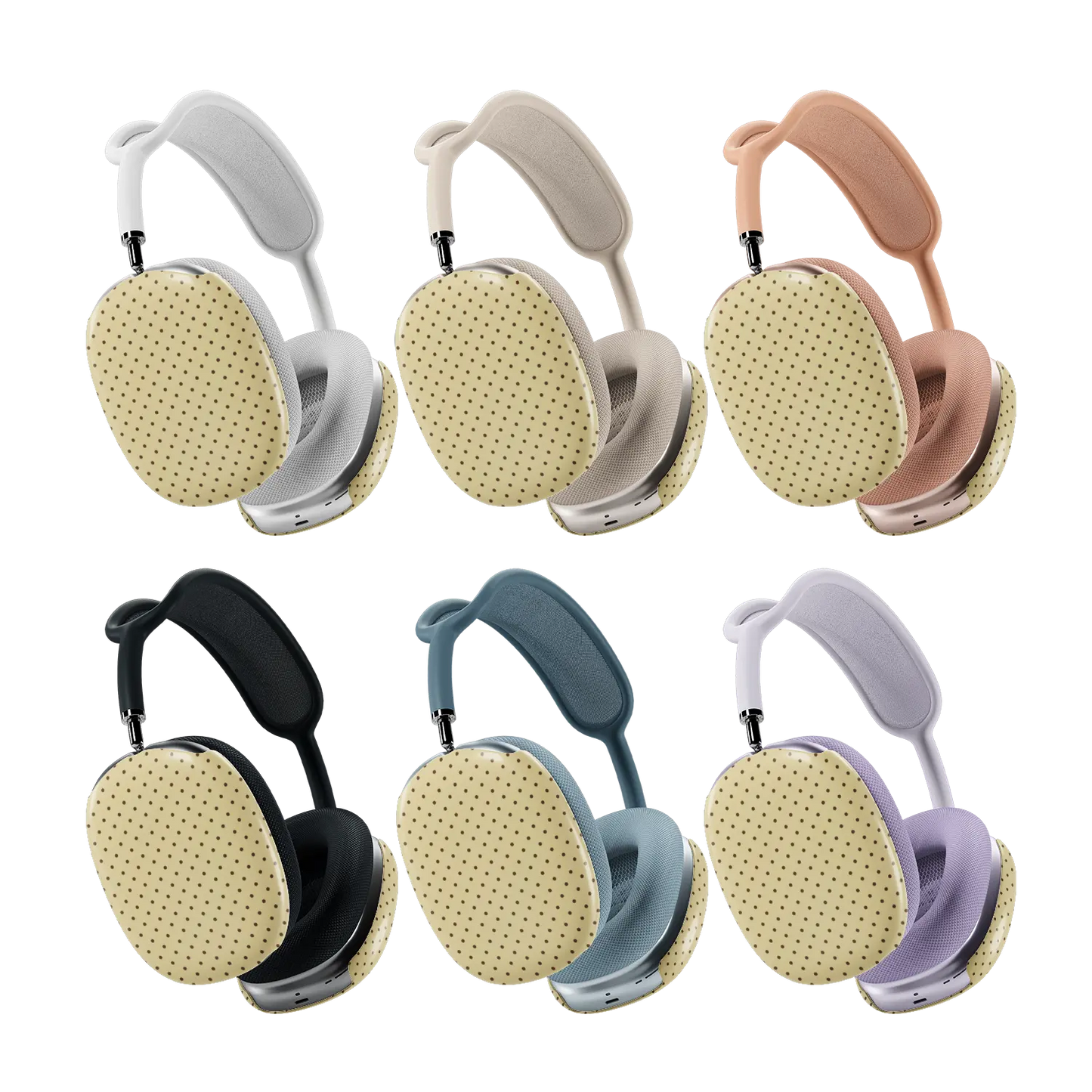 Toasted Sesame | Yellow Polka Dot AirPods Max Case
