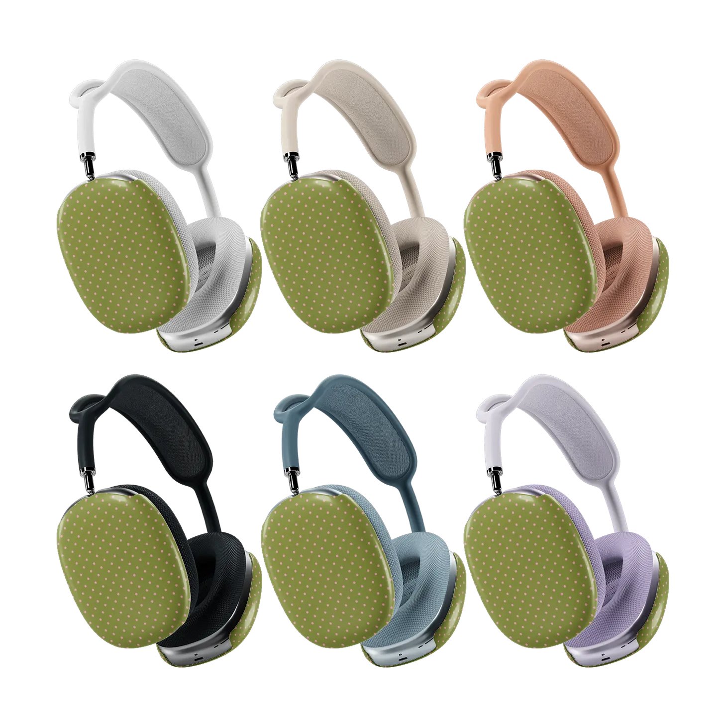 Pistachio Rose | Green Polka Dot AirPods Max Case