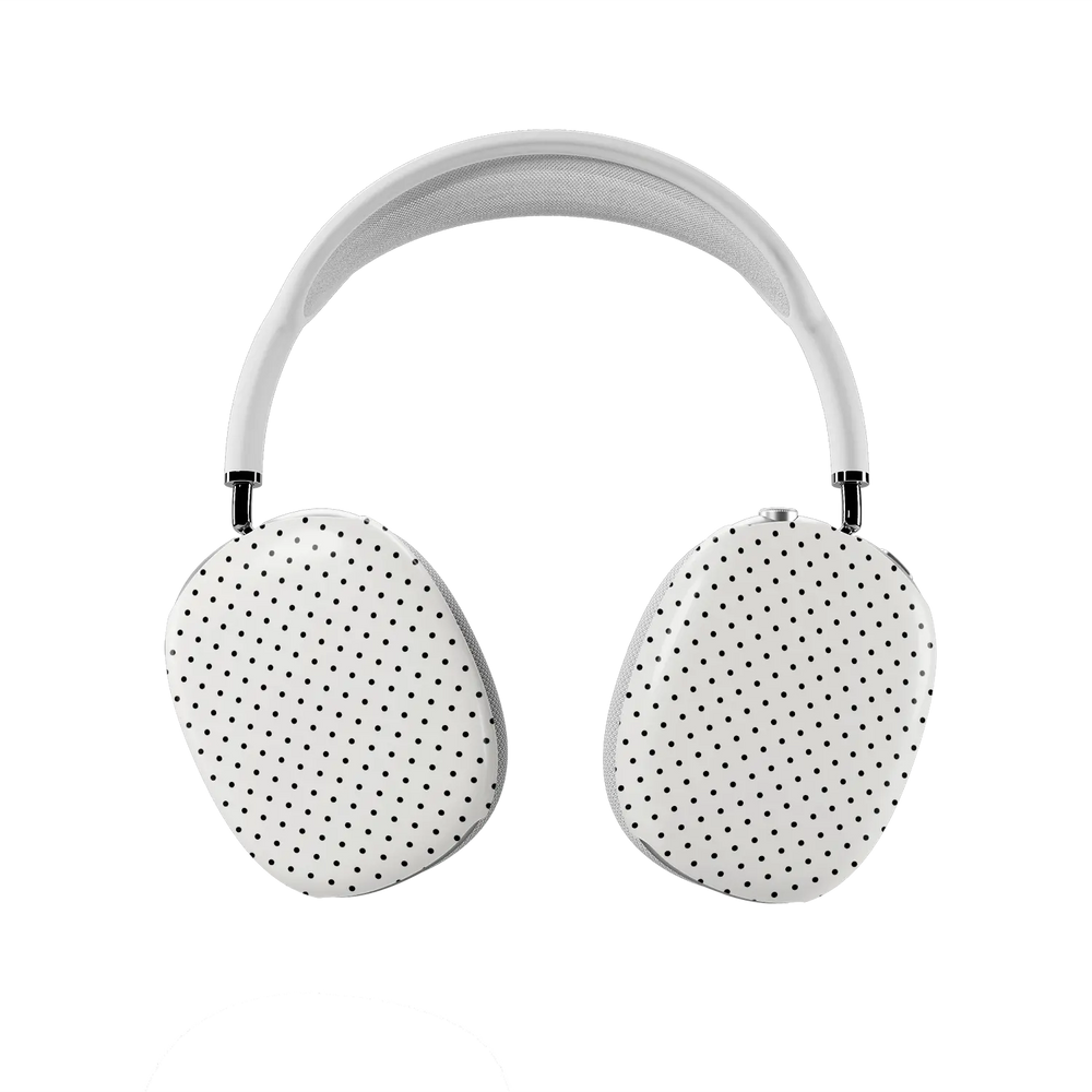 Ivory Ink | White Polka Dot AirPods Max Case