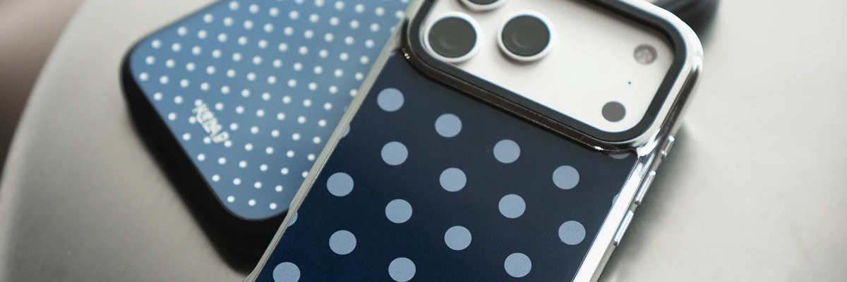 Navy and Blue Polka Dot Phone Cases: Deep-Tone Dots for Everyday Carry