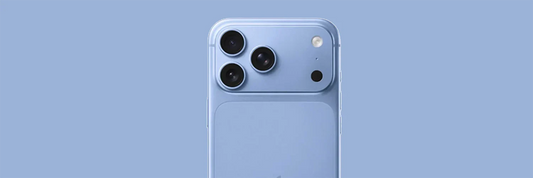 Light Blue iPhone 18 Pro in Apple's soft sky blue finish, shown from the front