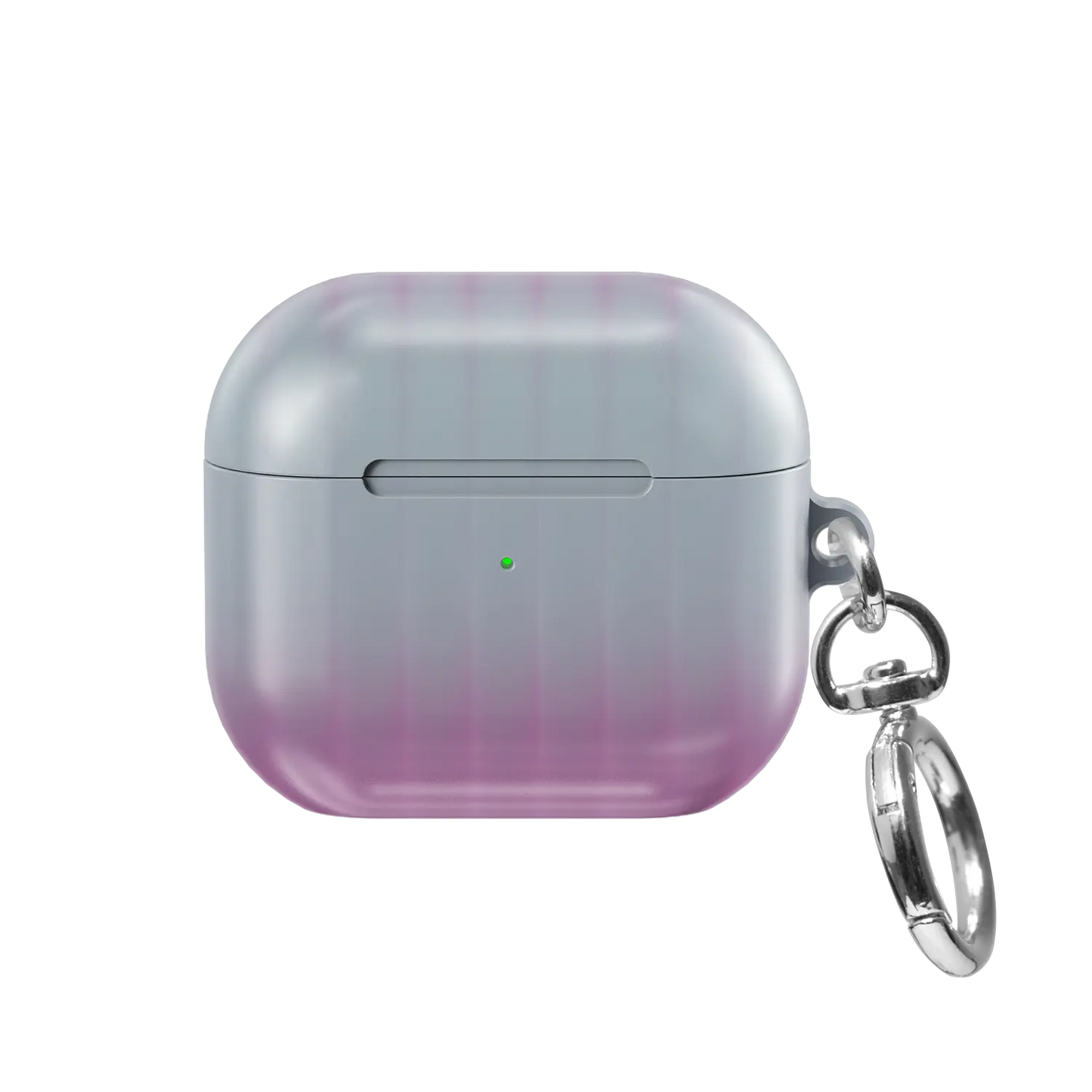 Dusk Bloom | Pink Fluted Glass Gradient Ombre AirPods Case - front view