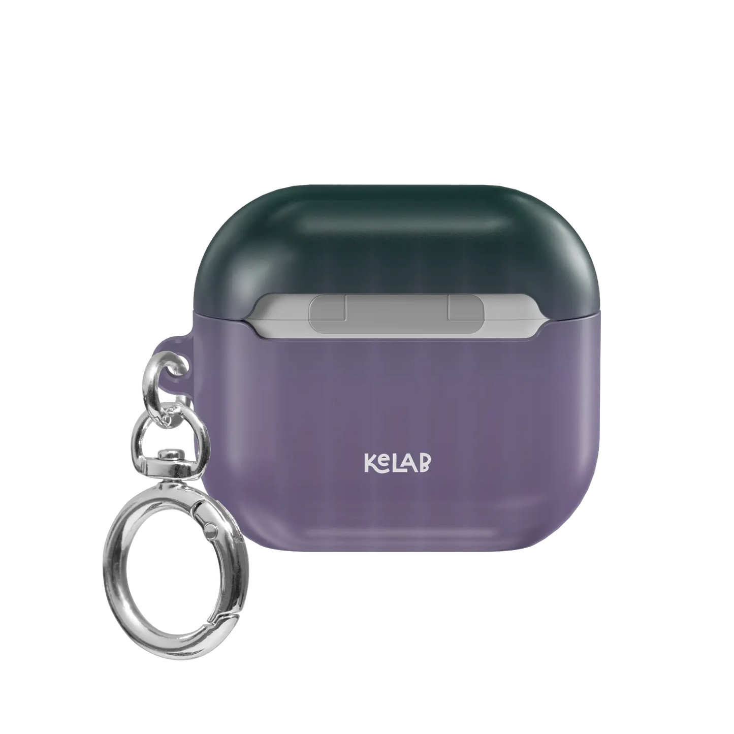 Dusk Bloom | Pink Fluted Glass Gradient Ombre AirPods Case - back view