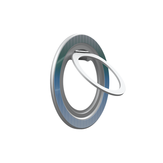 Twilight Cascade | Blue Gradient Fluted Glass MagSafe Ring Stand
