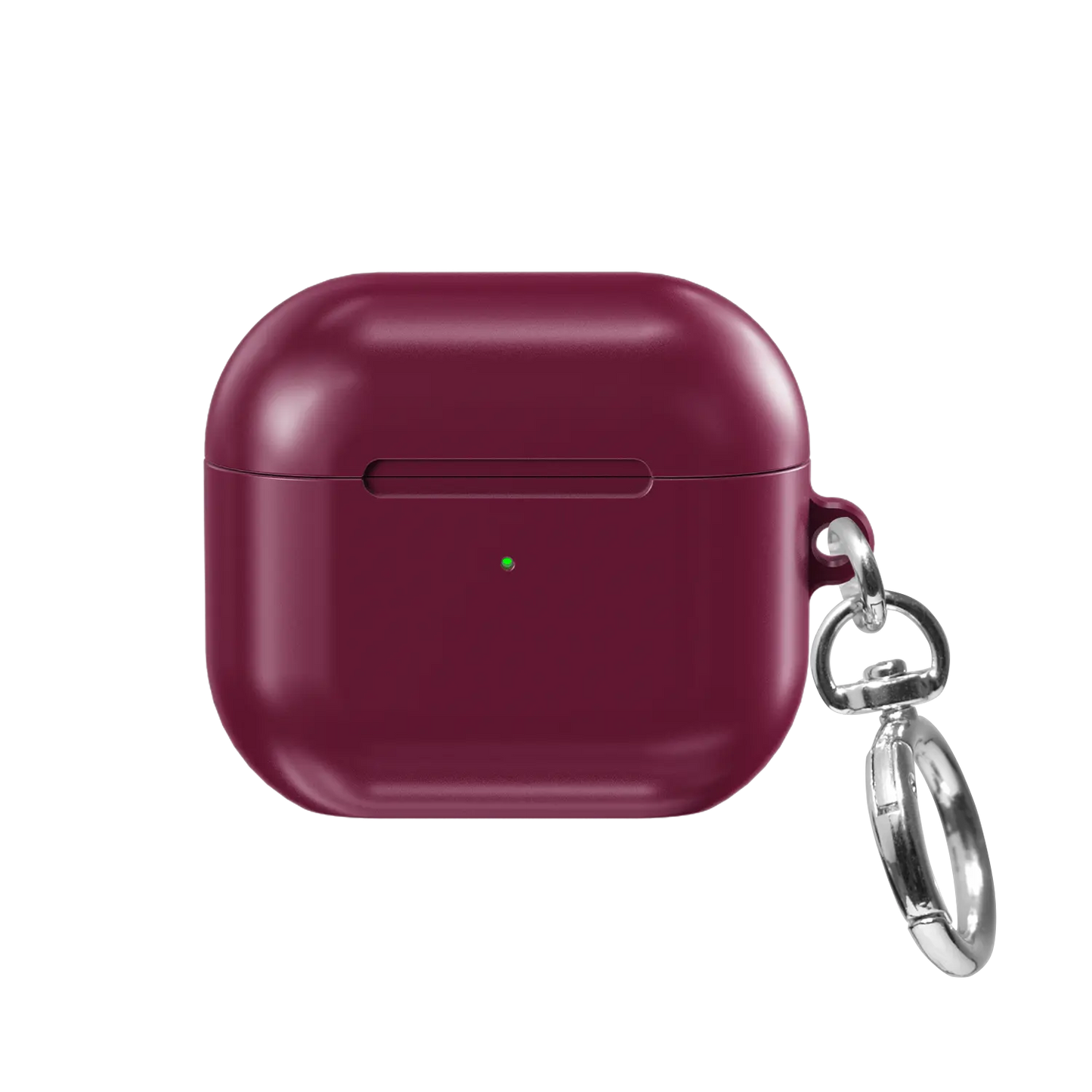 Solid Burgundy AirPods Case, front view