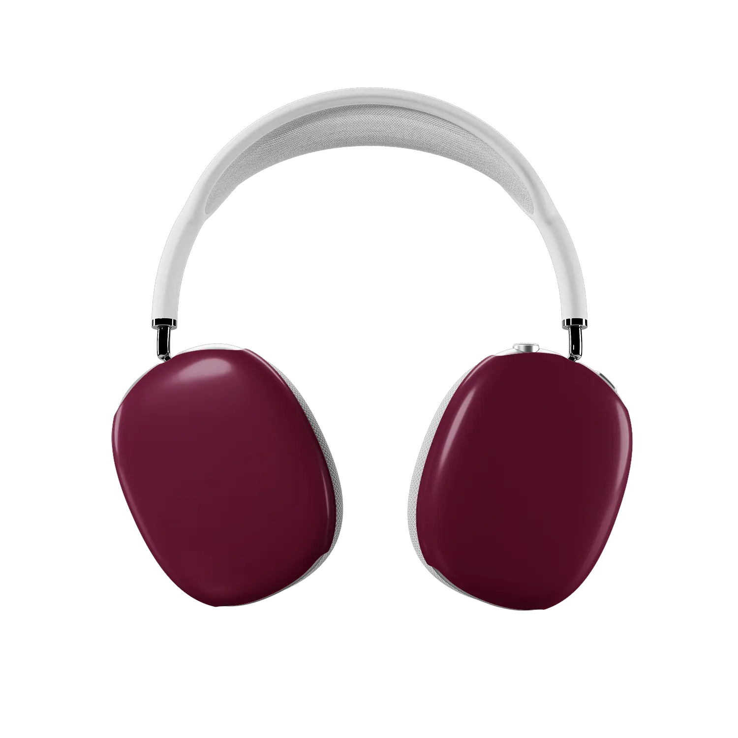 KELAB airpods max cover solid color glossy scratch-resistant coating, burgundy earcup cover set 2-pack