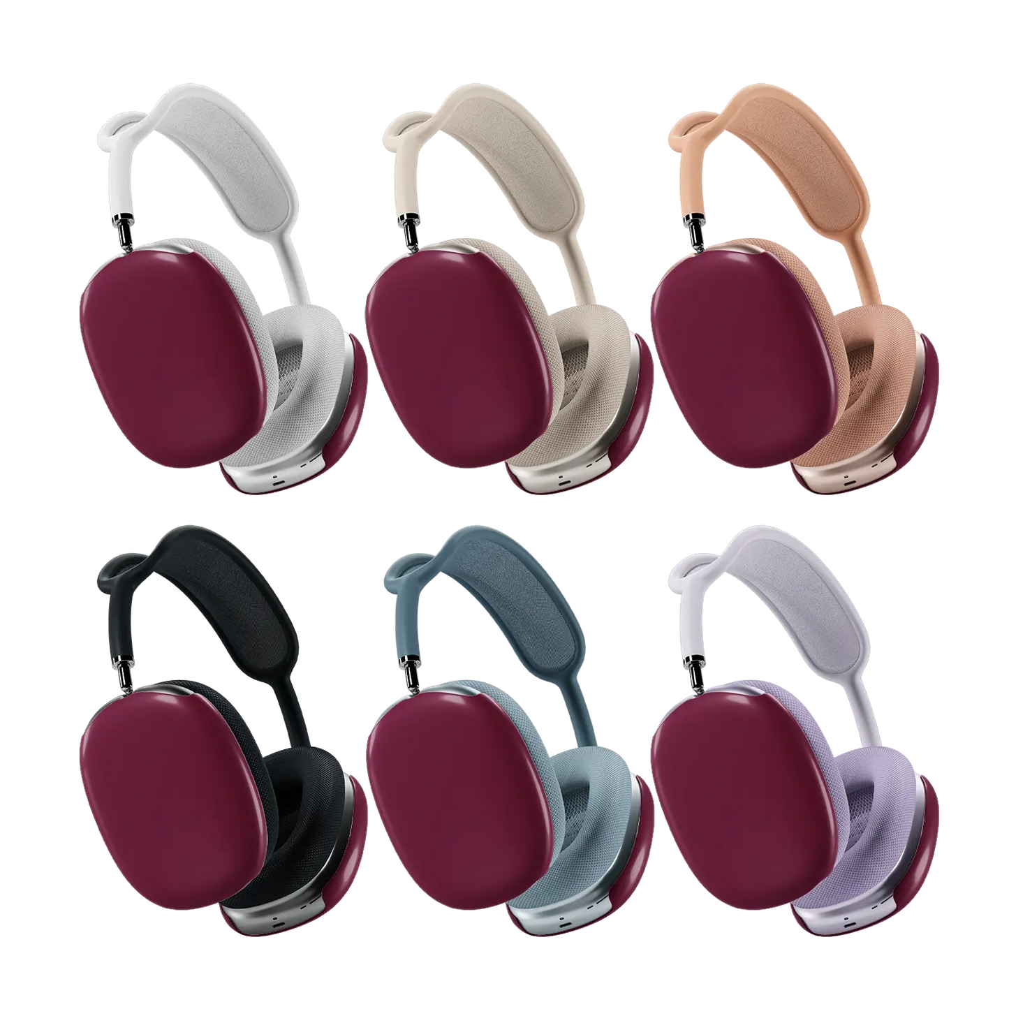 KELAB airpods max cover solid color protective hardshell earcup covers, 2-pack
