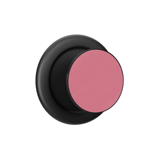 KELAB black phone grip with magsafe magnetic ring kickstand, solid color pink insert