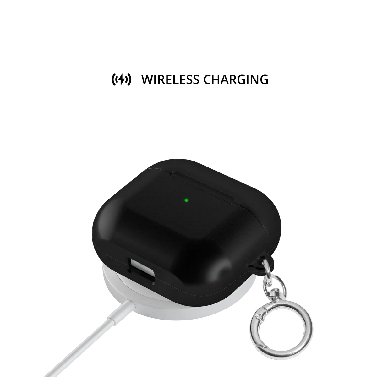 Solid Black | Minimalist Black AirPods Case