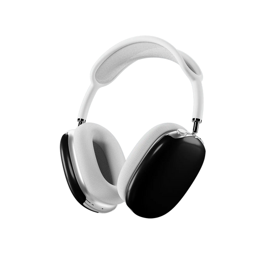 Solid Black AirPods Max case — angled three-quarter view showing the snap-fit shell