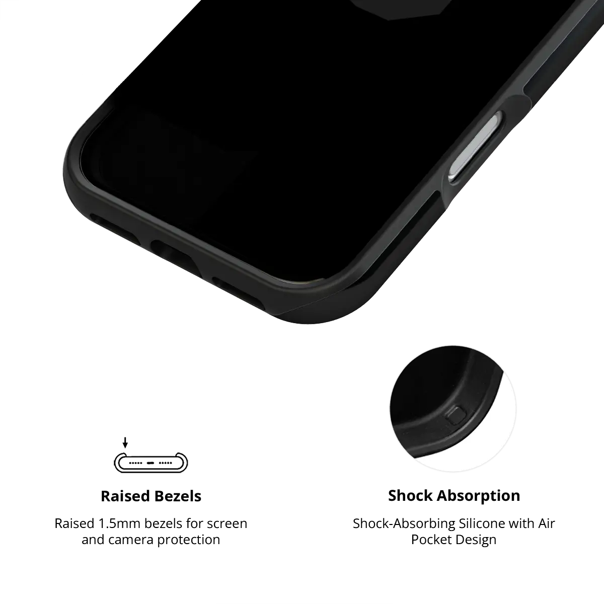 Solid Black | Minimalist Black iPhone Case
