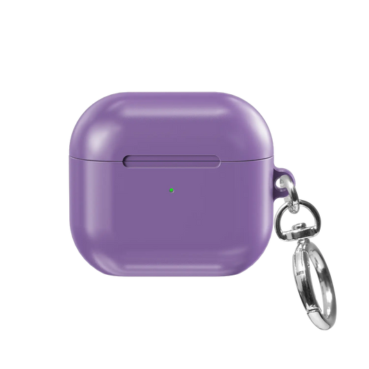 Solid Dusty Purple AirPods Case, front view