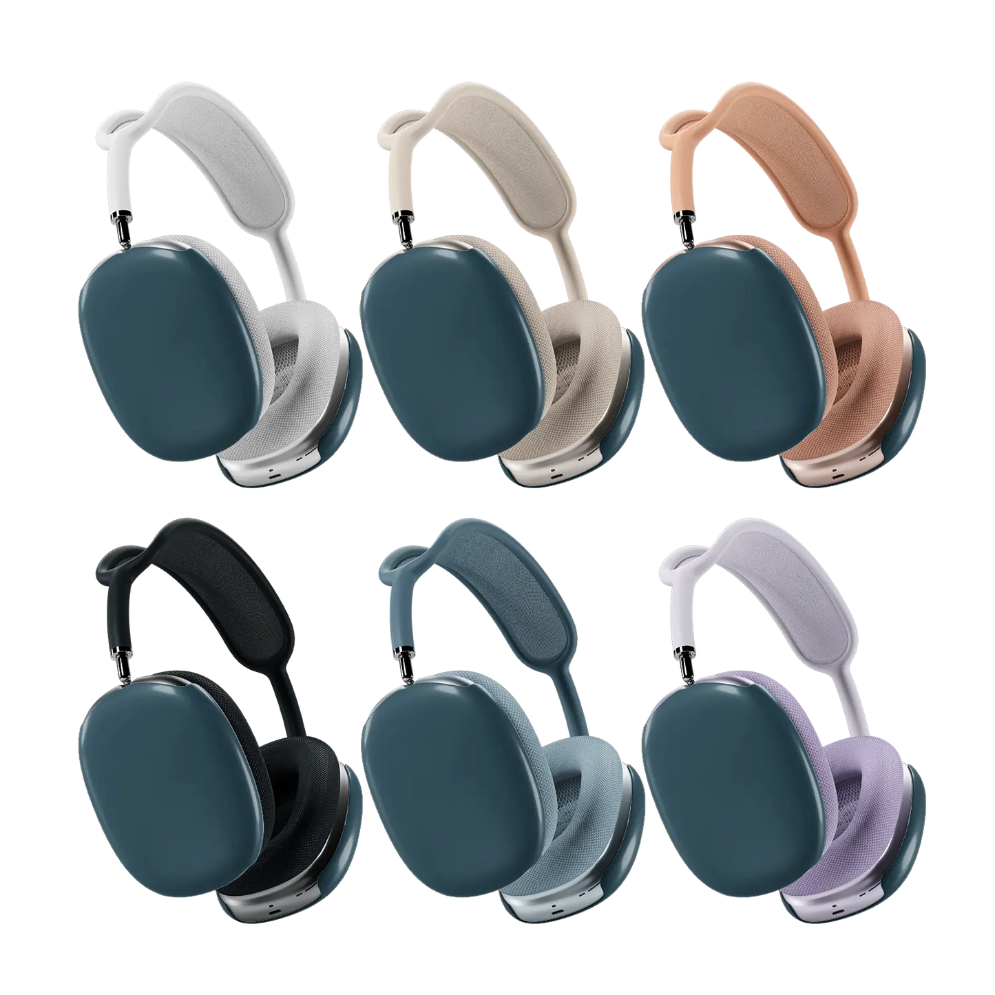 KELAB airpods max cover solid color earcup covers set of two with snap-on installation