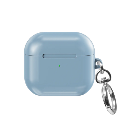 Solid Dusty Blue AirPods Case, front view