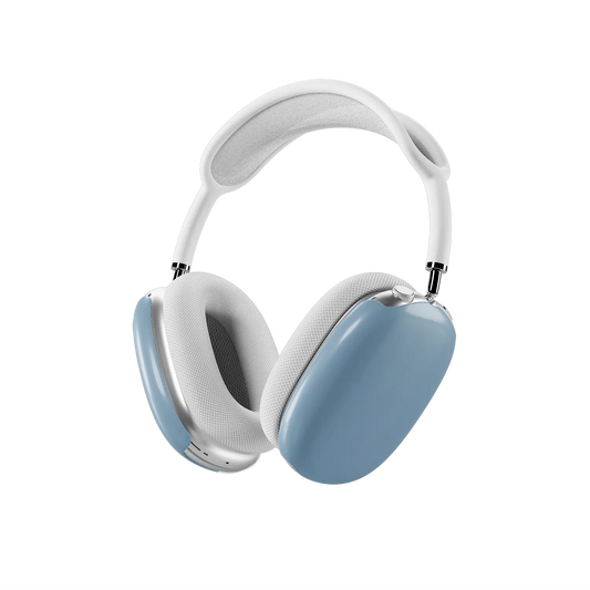 KELAB airpods max cover solid color glossy scratch resistant coating on blue earcup set