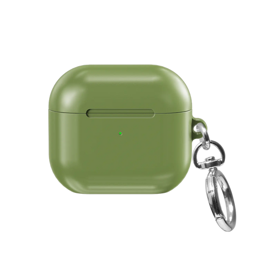 Solid Matcha Green AirPods Case, front view