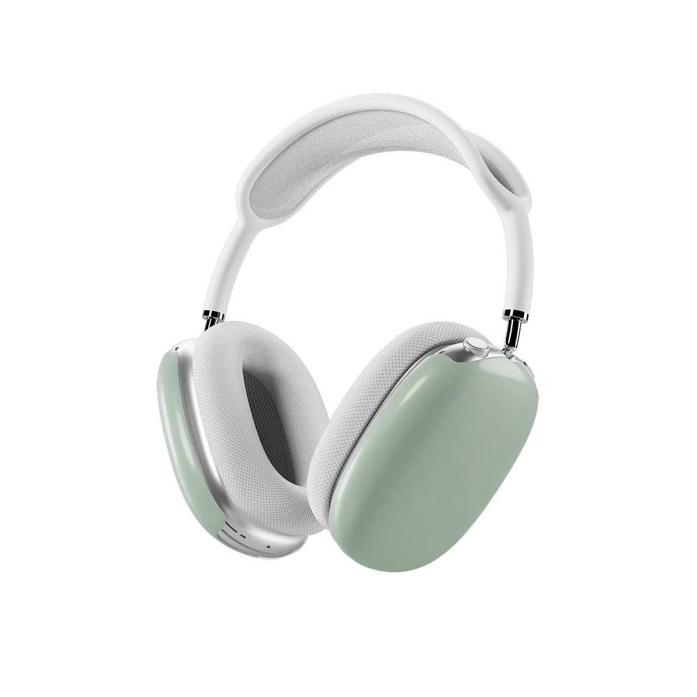 KELAB AirPods Max earcup cover set with airpods max cover, solid color green protective hardshell