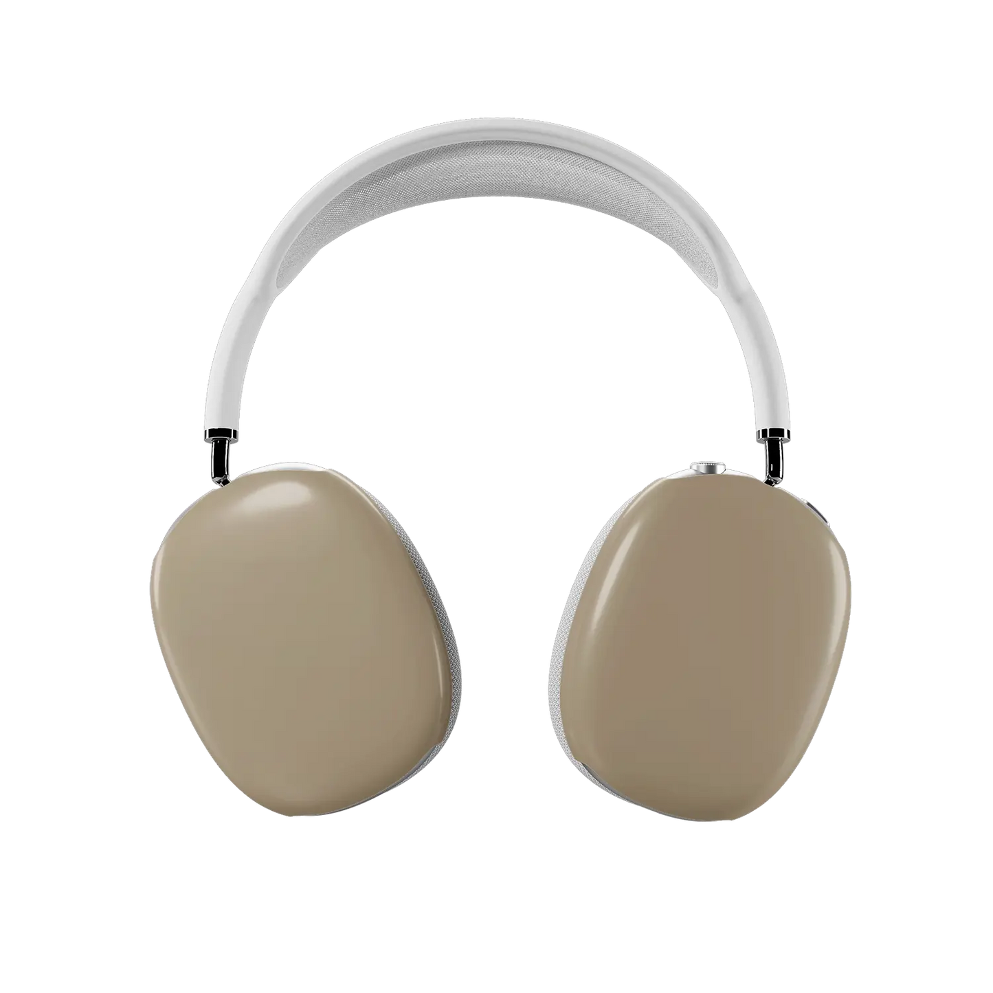 KELAB airpods max cover beige solid color glossy scratch-resistant hardshell earcup covers set of two