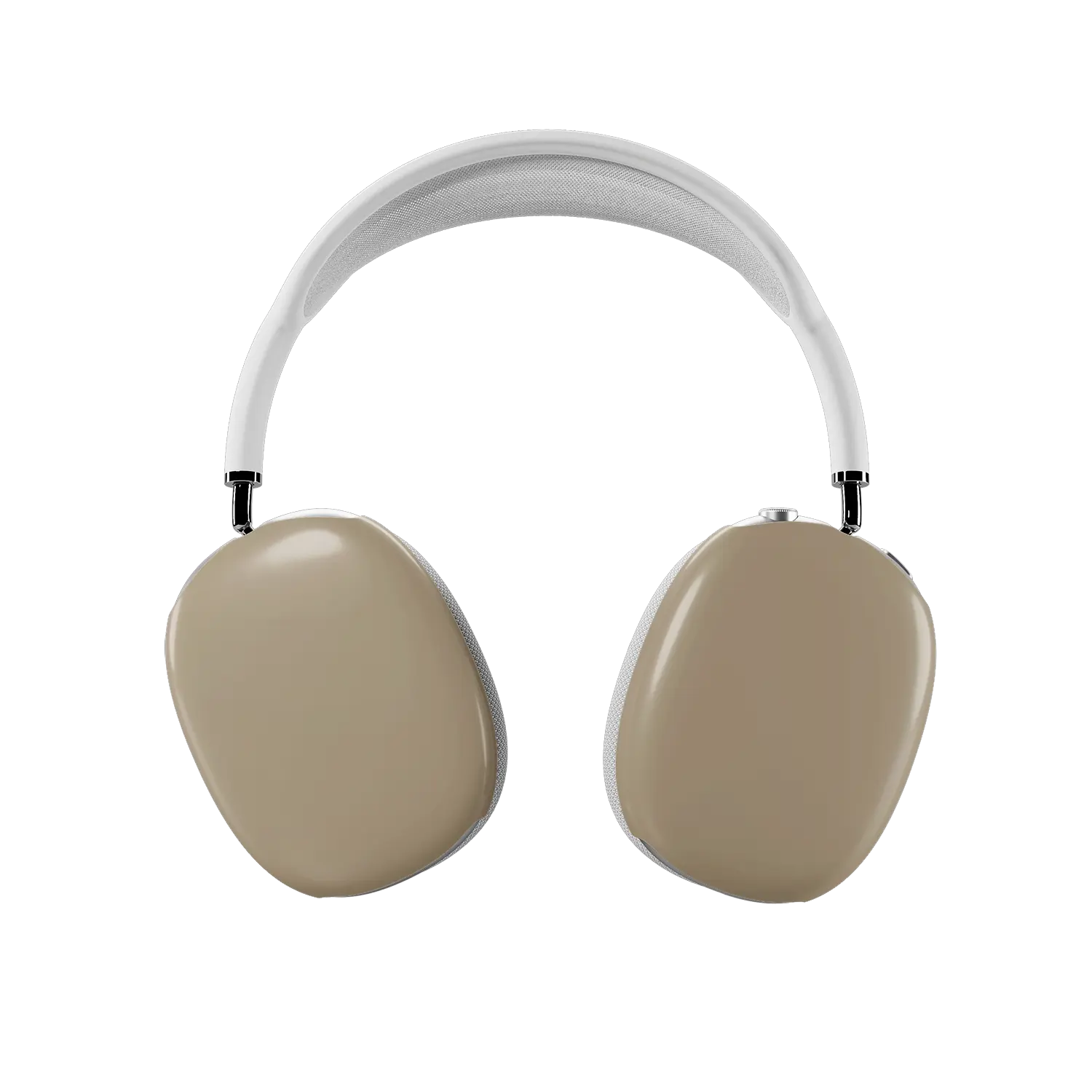 KELAB airpods max cover beige solid color glossy scratch-resistant hardshell earcup covers set of two