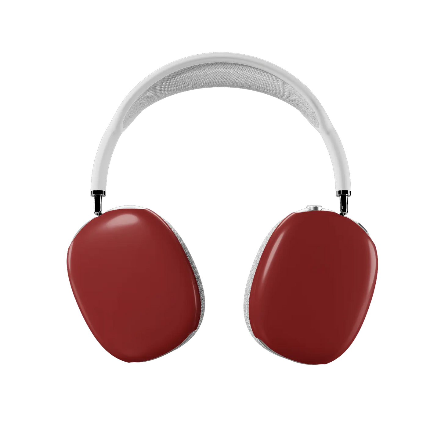 KELAB airpods max cover set of two, solid color red fired clay protective shell, glossy coating