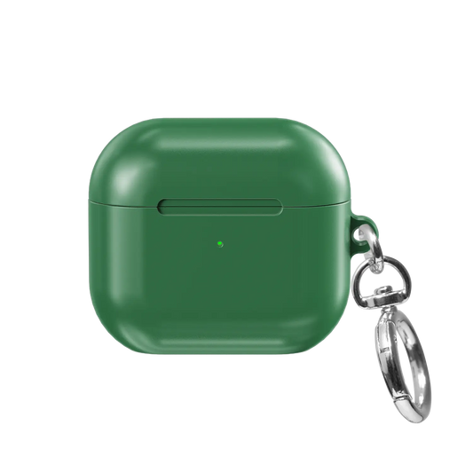 Solid Forest Green AirPods Case, front view
