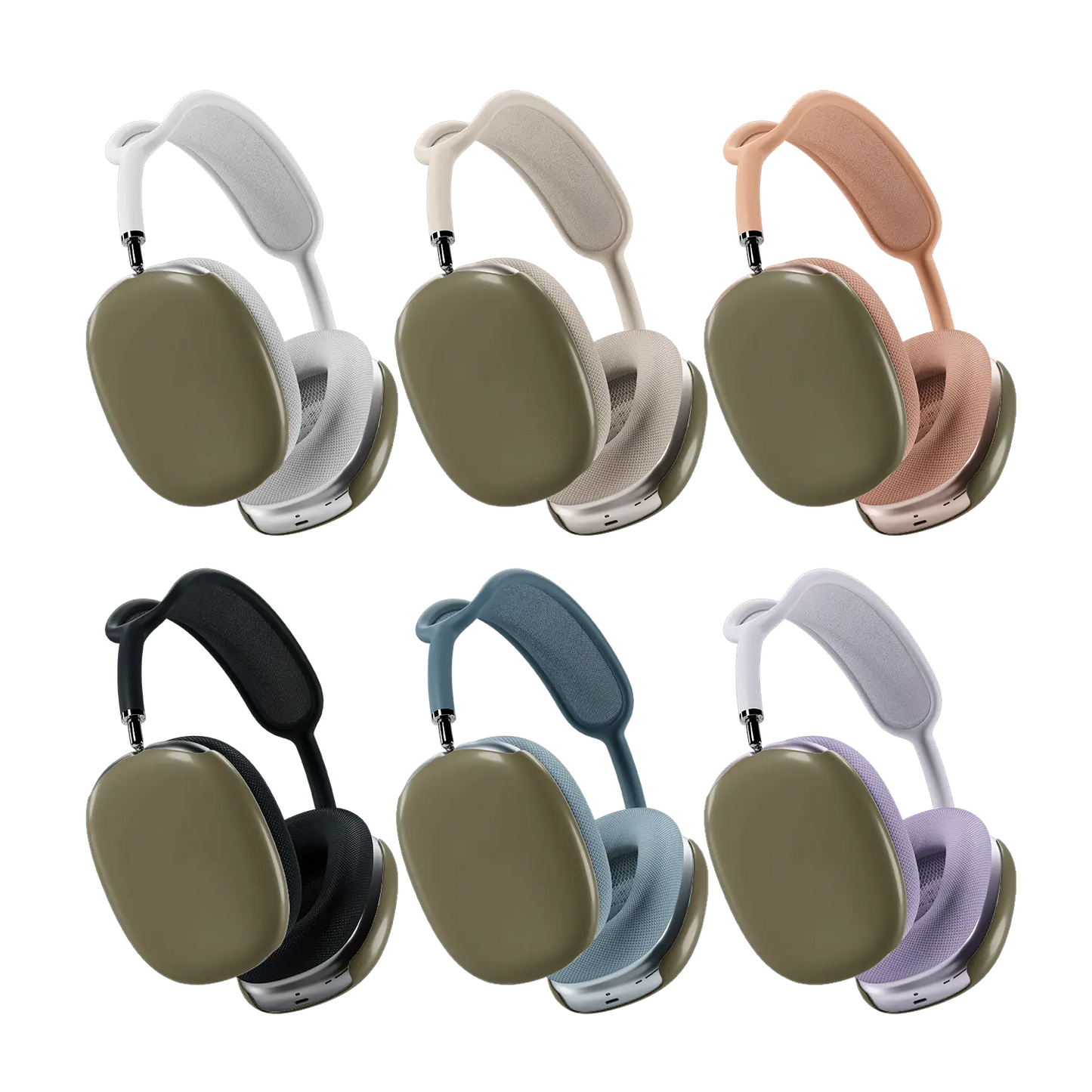 KELAB airpods max cover solid color, lightweight hardshell protective cover for AirPods Max earcups