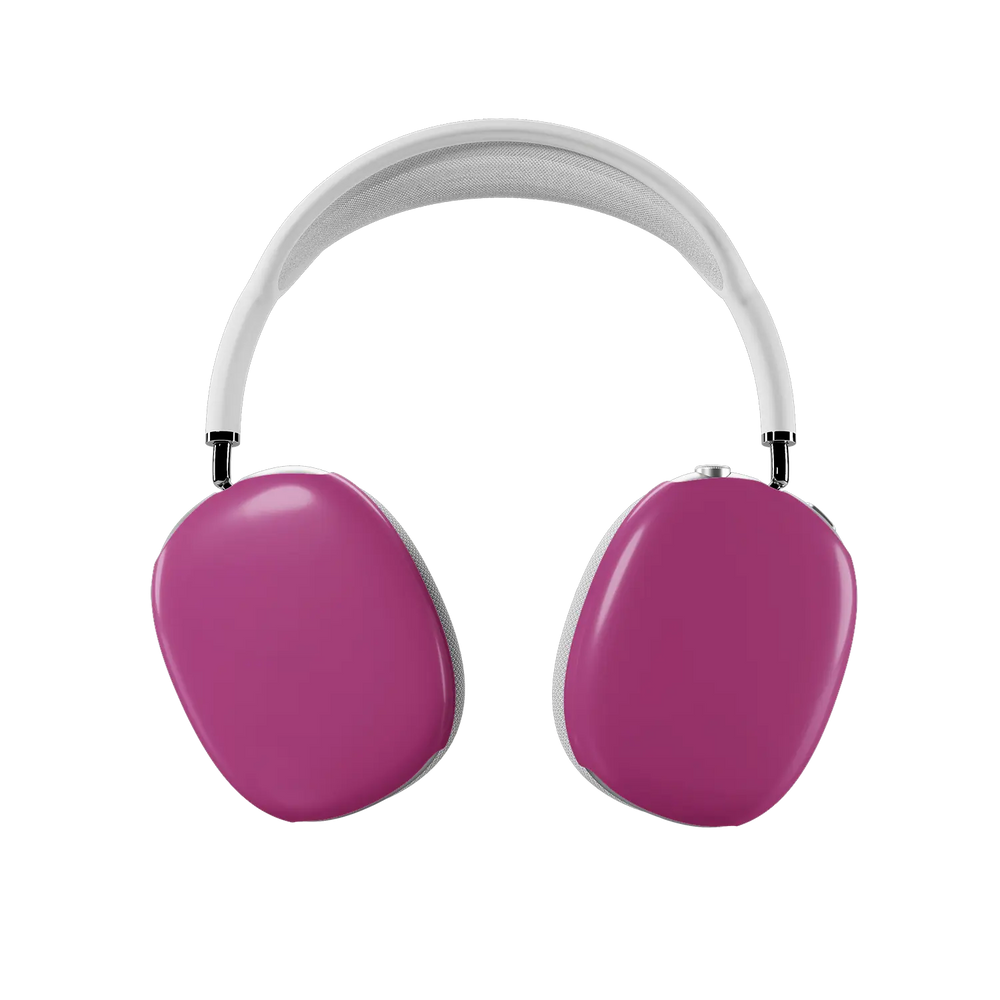 KELAB airpods max cover solid color glossy scratch-resistant coating on pink earcup covers set of two