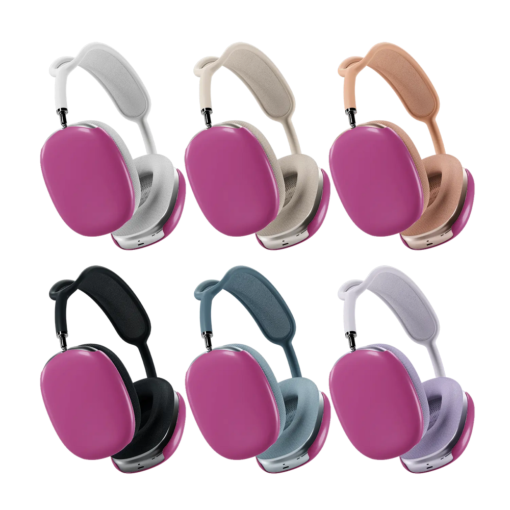 KELAB airpods max cover solid color glossy scratch-resistant coating, snap-on hardshell set of two