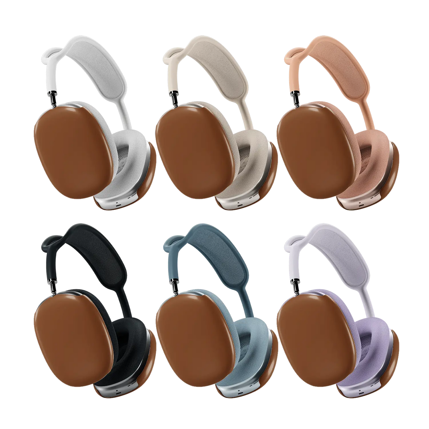 KELAB airpods max cover solid color glossy scratch-resistant coating, snap-on 2-pack