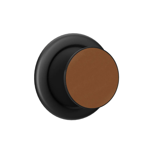 KELAB MagSafe phone grip with foldable kickstand ring, black and brown solid color