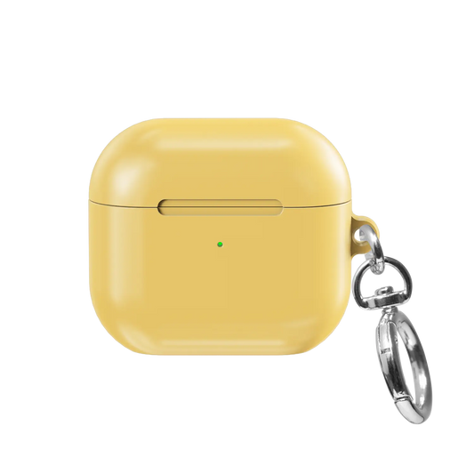 Solid Yellow AirPods Case, front view