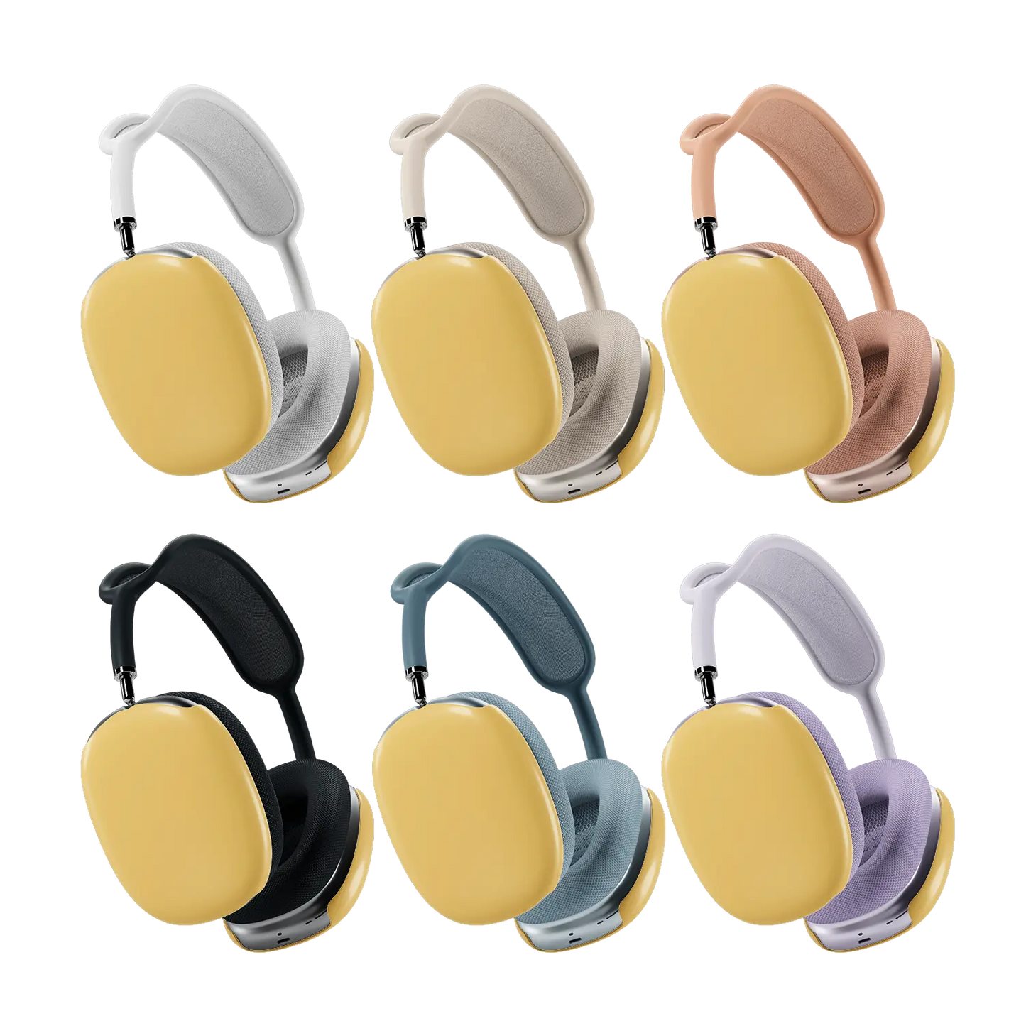 Solid color AirPods Max cover set by KELAB with printed glossy scratch-resistant coating